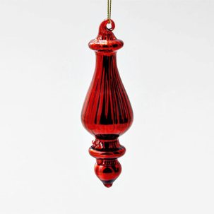 Елочная игрушка Веретено 1 Красное