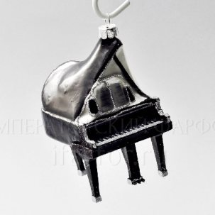 Елочная игрушка Рояль Черный