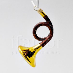 Елочная игрушка Музыкальный инструмент. Валторна