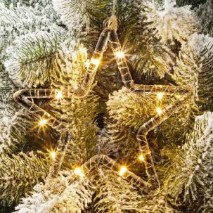 Елочная игрушка Светящаяся звезда 10LED 150 x 150 мм.