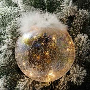 Елочная игрушка Светящийся шар 15LED