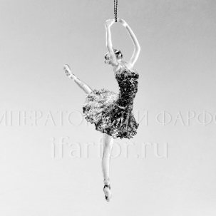 Елочная игрушка Балерина 86 x 140 мм.