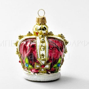 Елочная игрушка в подарочной коробке Корона