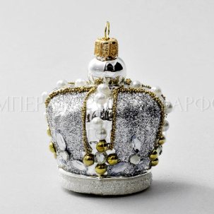 Елочная игрушка в подарочной коробке Корона