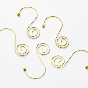 Крючки-улитки для елочных игрушек Золотой Крючки-улитки 36шт.