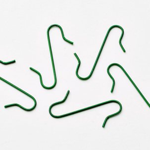 Крючки для елочных игрушек Зеленый Крючки 50штук