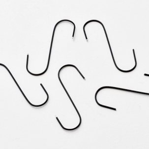 Крючки для елочных игрушек Черный Крючки 100штук