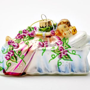 Елочная игрушка Спящая красавица и принц