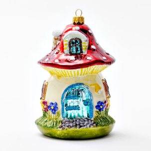Елочная игрушка Грибной домик