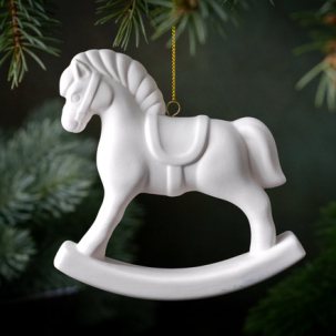 Елочная игрушка Лошадка-качалка