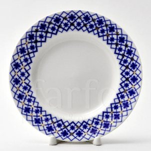 Тарелка мелкая Снежинка