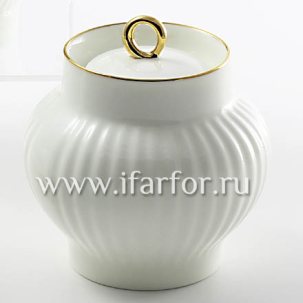 Сахарница Золотая лента Волна 390 мл.