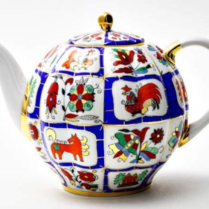 Чайник доливной Русский лубок Тюльпан