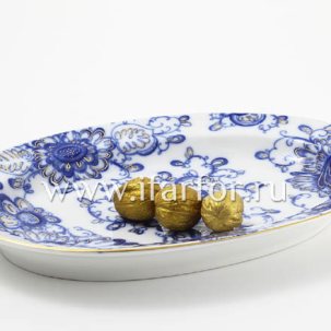 Блюдо овальное Поющий сад Молодежная