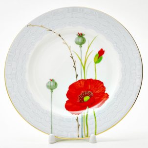 Тарелка плоская Маки Премиум