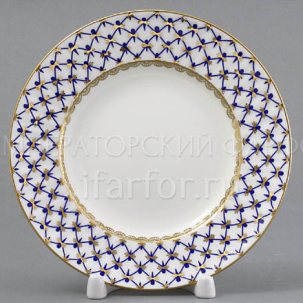 Тарелка десертная Кобальтовая сетка