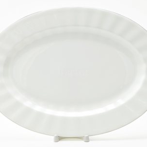 Блюдо овальное Платиновая лента Нега