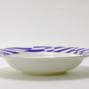 Тарелка глубокая Да и нет (синий)