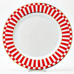 Тарелка плоская Да и нет (красный)