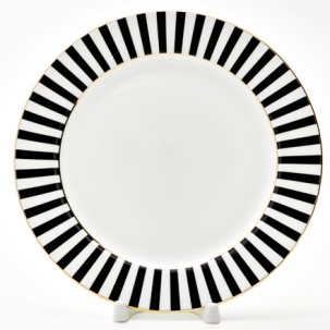 Тарелка плоская Да и нет (черный)