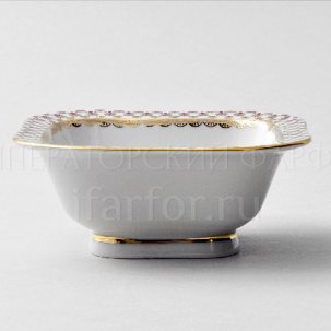 Салатник 1 порц. квадр. Сетка-Блюз Молодежная