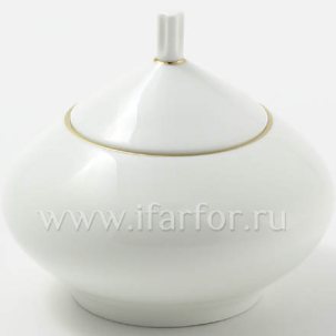 Сахарница Золотая лента Купольная