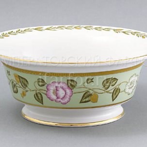 Салатник 6 порц. кругл. Нефритовый фон Александрия