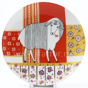 Тарелка декоративная Утро Красное