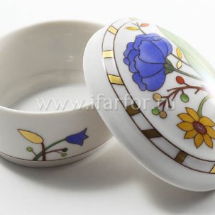 Туалетная коробочка Пиония Овальная