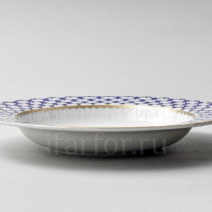 Тарелка глубокая Кобальтовая сетка