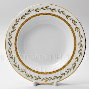 Тарелка глубокая Нефритовый фон