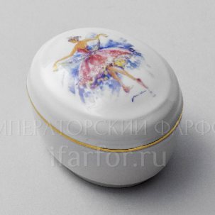 Туалетная коробочка Принцесса Аврора Овальная