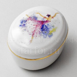 Туалетная коробочка Фея сирени Овальная