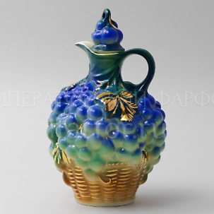 Графин Виноград в корзине синий Виноград в корзине