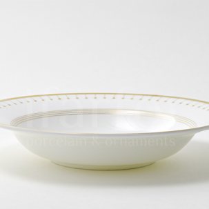 Тарелка глубокая Азур золотой