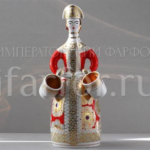 Набор для вина Красный сарафан 1/3 Матрешка 270 мм.