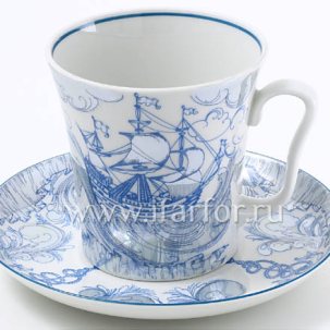 Бокал с блюдцем Бригантина 1/2 Ленинградский