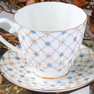 Чашка с блюдцем чайный Ретро 1/2 Гвоздика