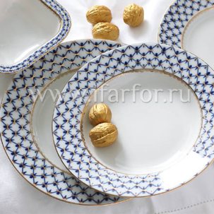 Сервиз столовый Кобальтовая сетка 6/24 Молодежная