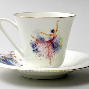 Чашка с блюдцем чайная Фея сирени 1/2 Сад