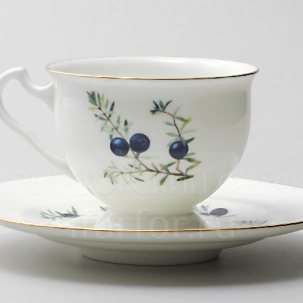 Чашка с блюдцем чайная Цветы и ягоды. Шикша 1/2 Айседора
