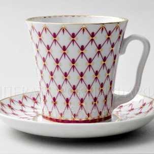 Бокал с блюдцем Сетка-Блюз 1/2 Ленинградский 2