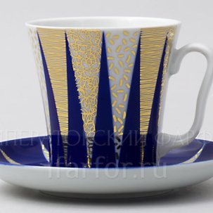 Бокал с блюдцем чайный Мориока Ленинградский