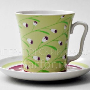 Бокал с блюдцем Весенний бриз 1/2 Ленинградский