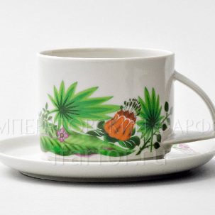 Чашка с блюдцем чайная Джангл 1/2 Баланс