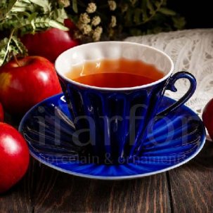 Чашка с блюдцем чайная Ночь 1/2 Лучистая