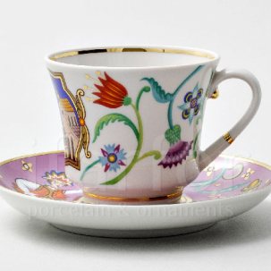 Чашка с блюдцем чайная Чудоград. Камаринская 1/2 Банкетная