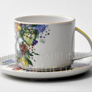 Чашка с блюдцем чайная Весенний букет 1/2 Баланс