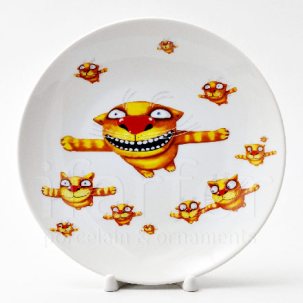 Декоративная тарелка в подарочной коробке Вася Ложкин. Вечерний полет