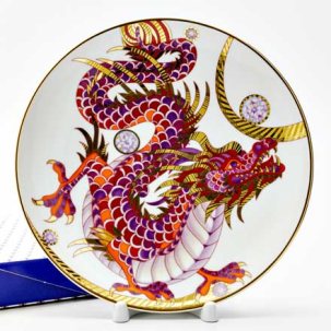 Тарелка декоративная Пурпурный дракон